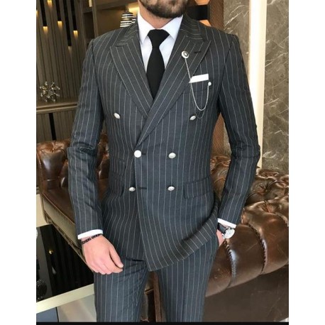 کت و شلوار دو ردیف (Double-Breasted Suit)