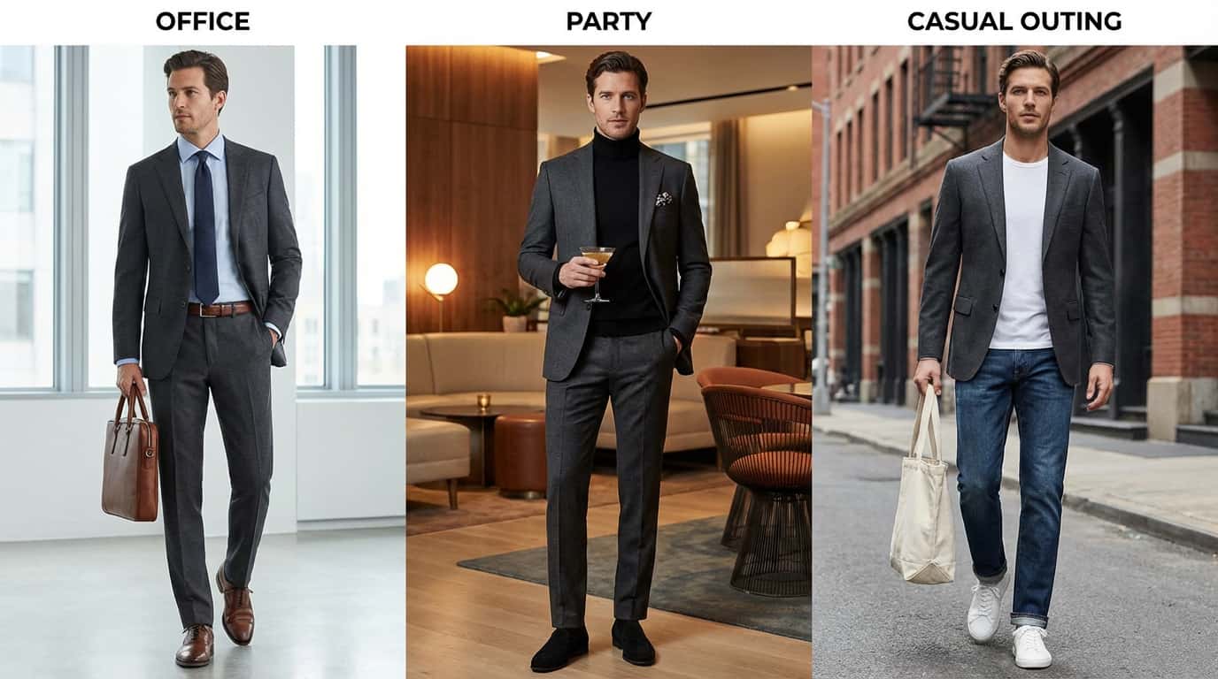 استایل‌های خاص برای مناسبت‌های متفاوت با یک کت و شلوار